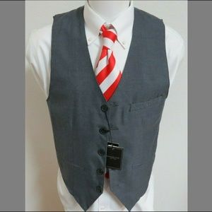 New Sz M Gray Sovereign Code Mens #484 Suit Vest